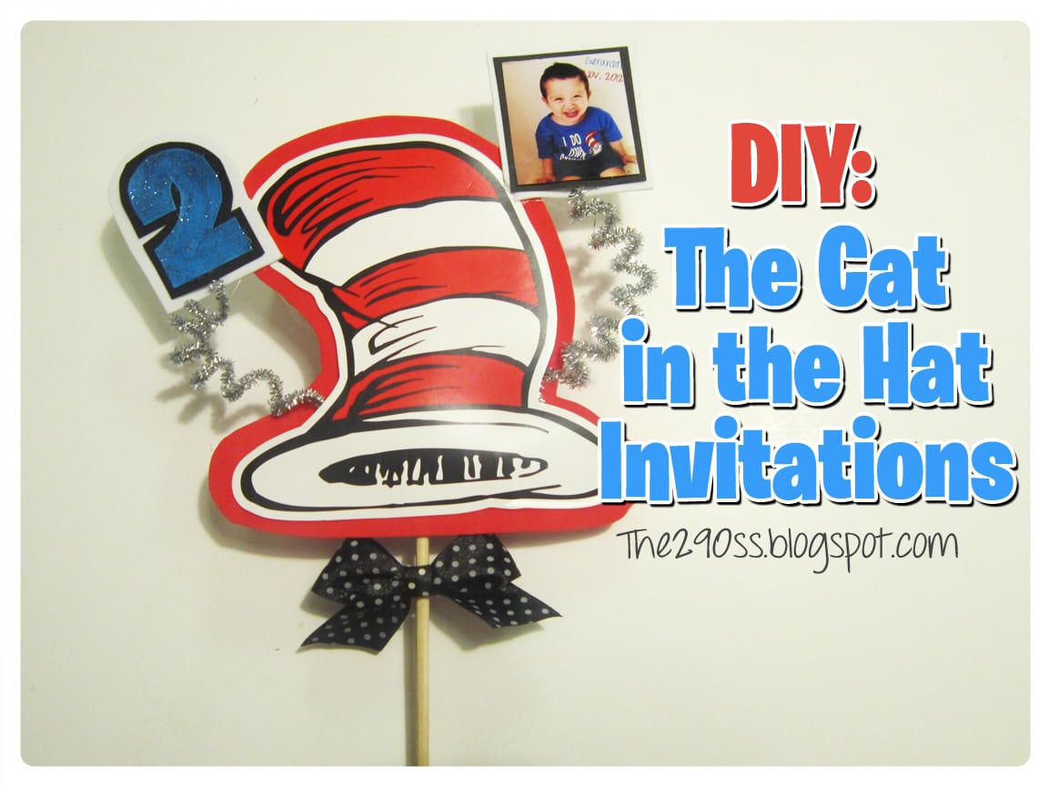 Cat In The Hat Birthday Invitations â Gangcraft Net